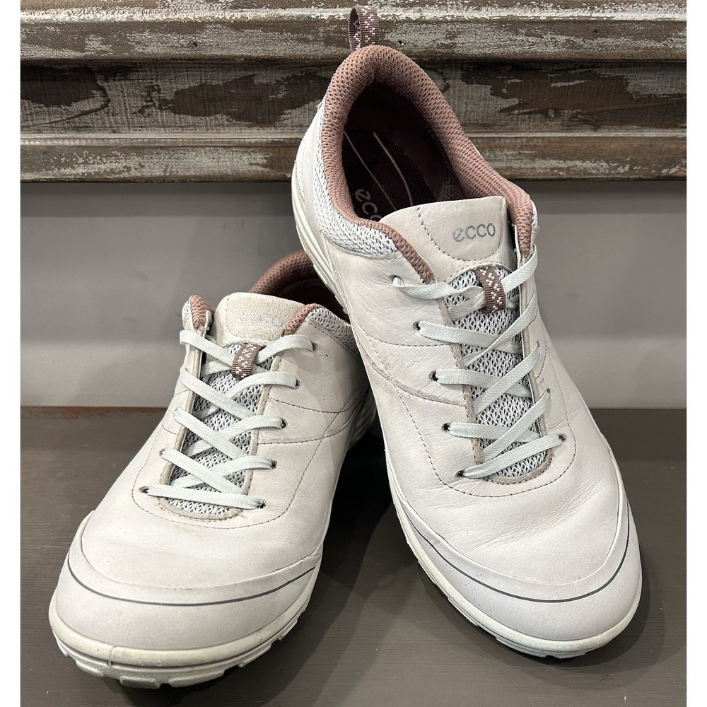 ECCO Arizona Lt Grey/Dusty Rose Sonita Low Cut Trainers Walking Shoes EU 38 US 7